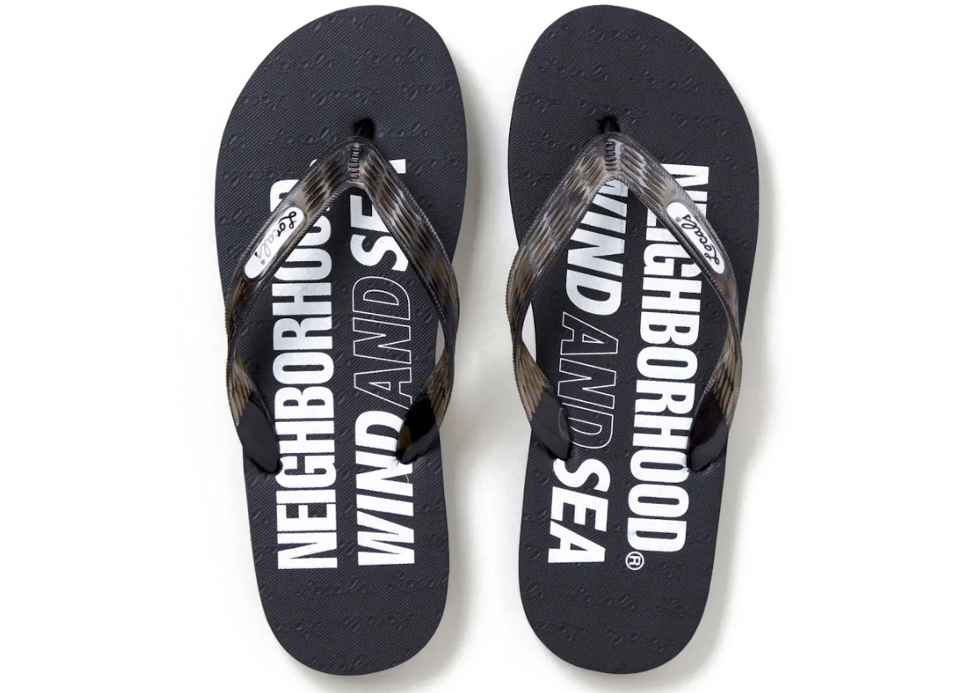 Neighborhood x Wind and Sea Beach Sandal Black