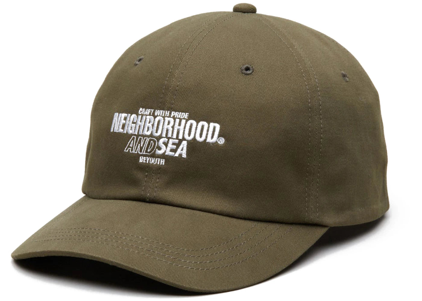 Neighborhood x Wind and Sea Dad Cap (SS23) Olive Drab