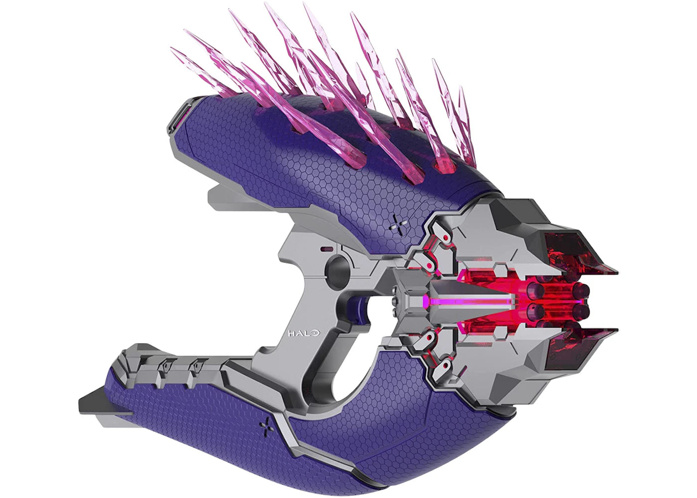 NERF Halo Needler Light Up Dart-Firing Blaster Purple