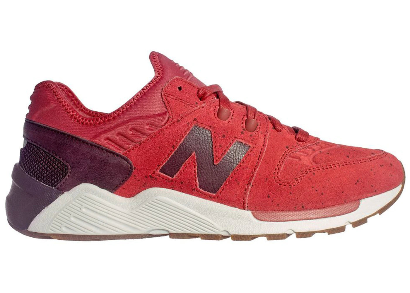 New Balance 009 Speckle Suede Supernova Red