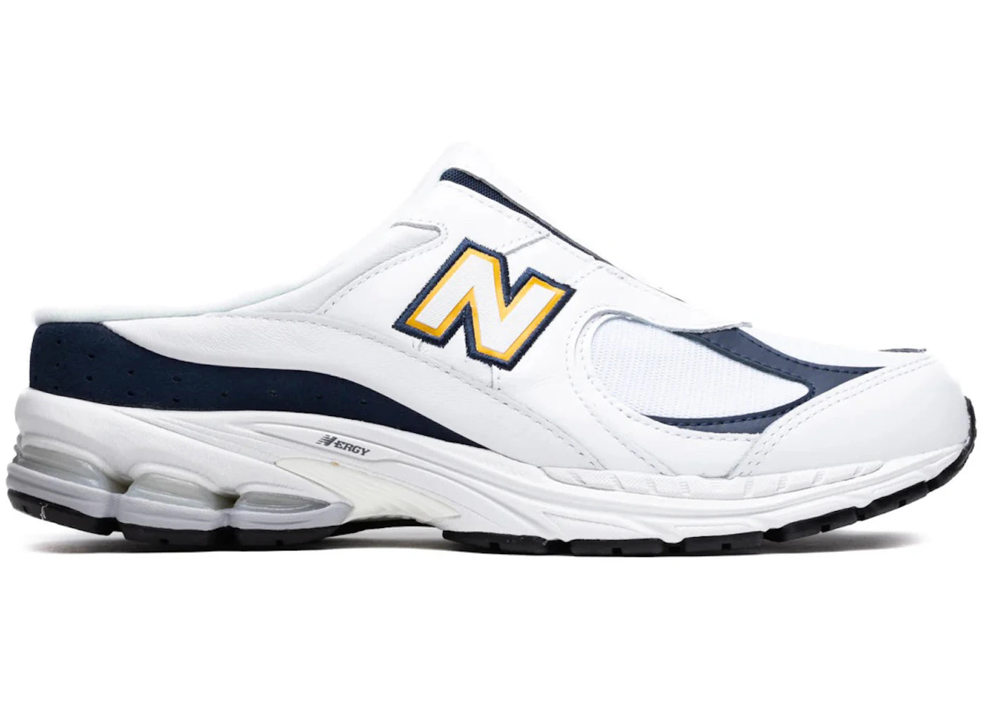 New Balance 2002R Mule White Navy Blue