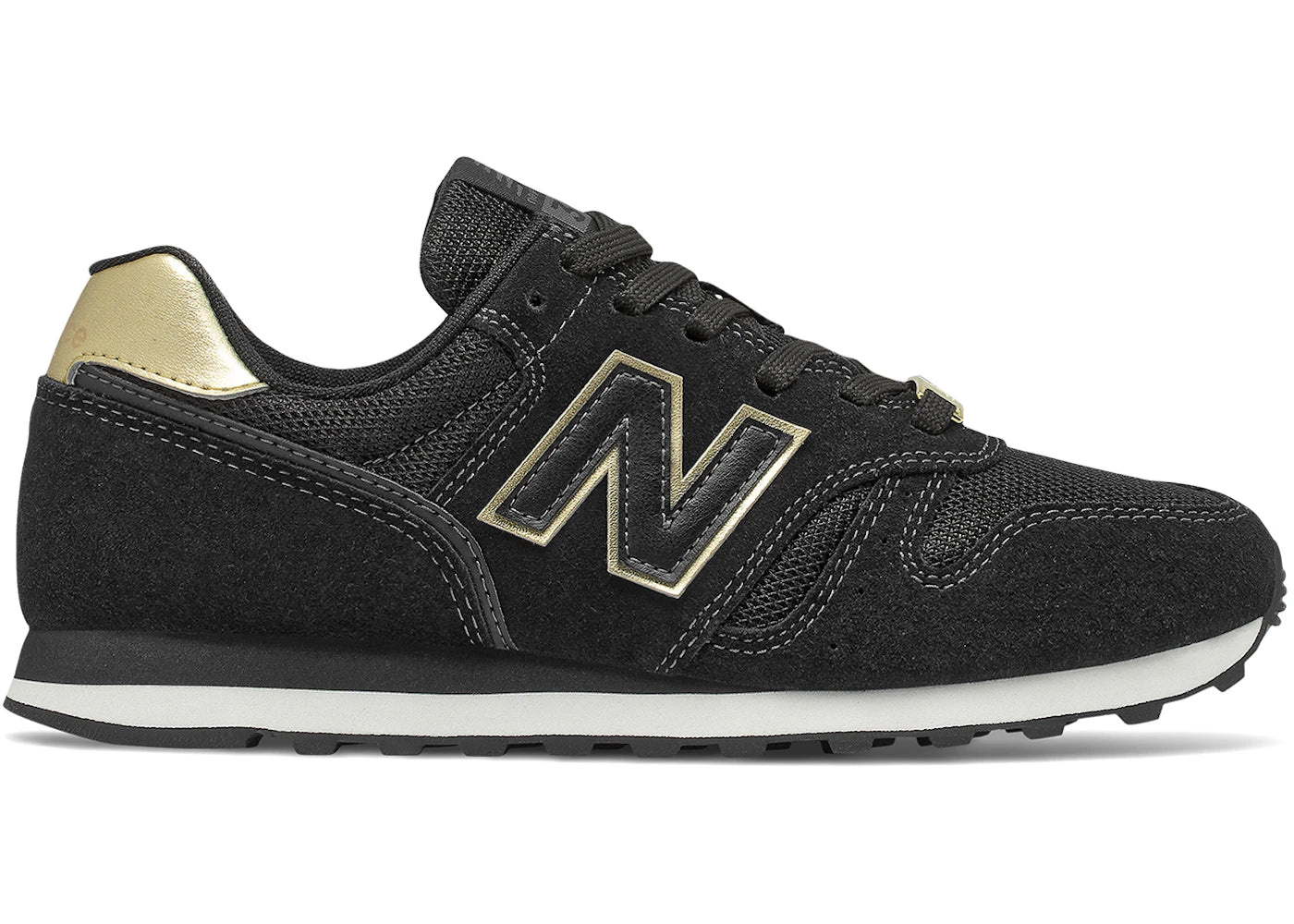 New Balance 373 Black Metallic Gold (Women's)