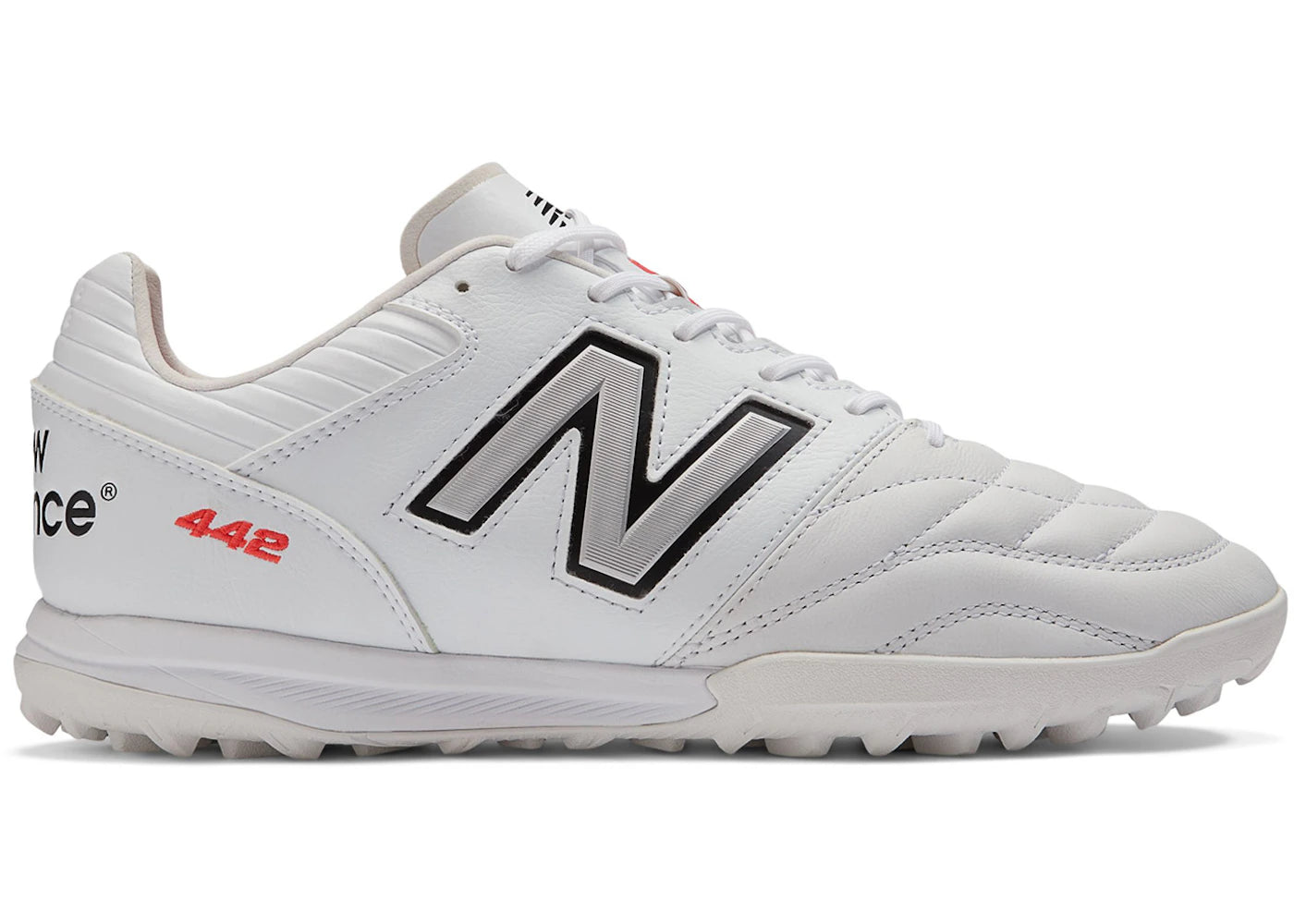 New Balance 442 Pro TF v2 White Black Team Red
