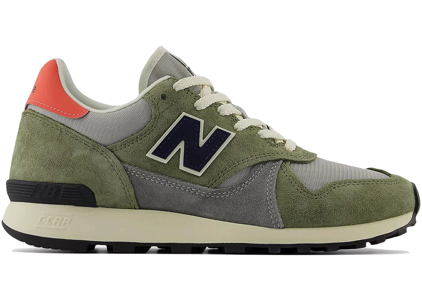 New Balance 475 Dark Olivine Raincloud Drift Red