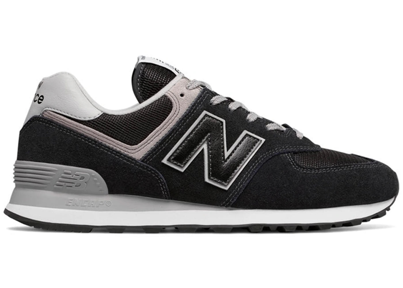 New Balance 574 Black Grey (Women's)