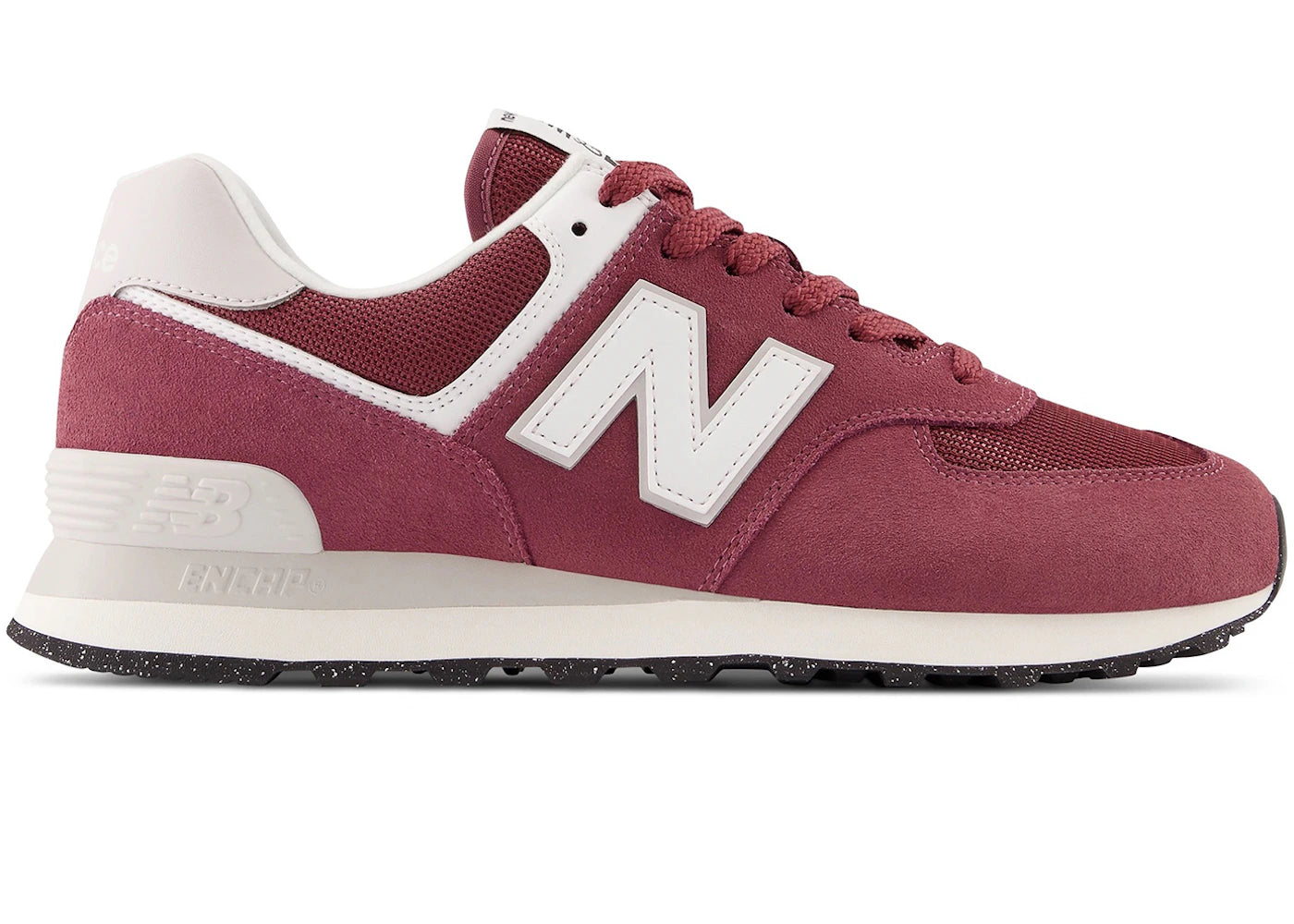 New Balance 574 Bordeaux White