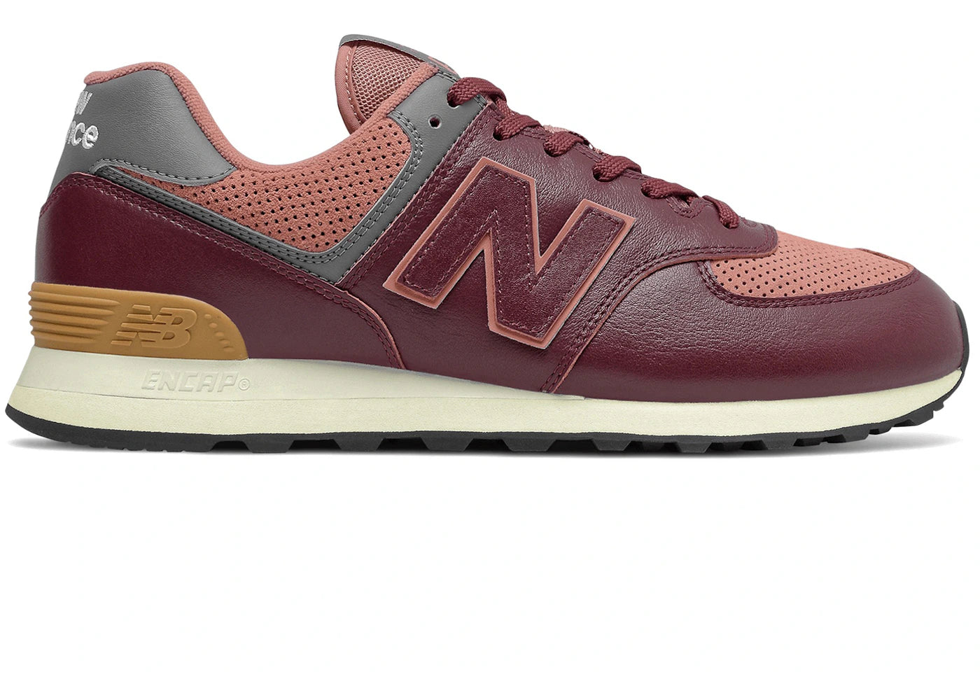 New Balance 574 Burgundy Grey