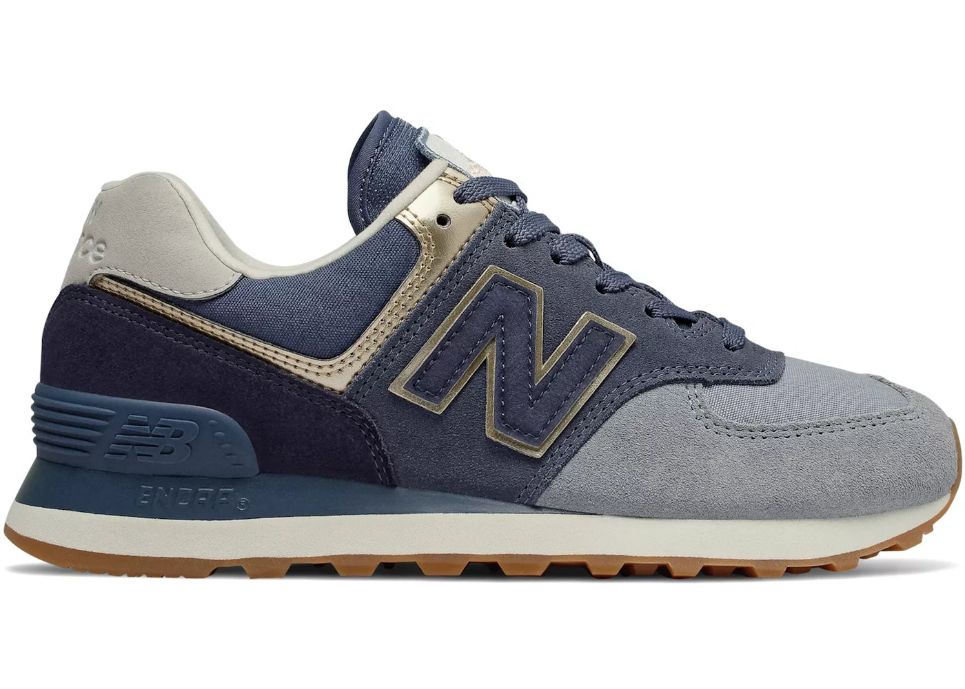 New Balance 574 Metallic Patch Blue (Women's)