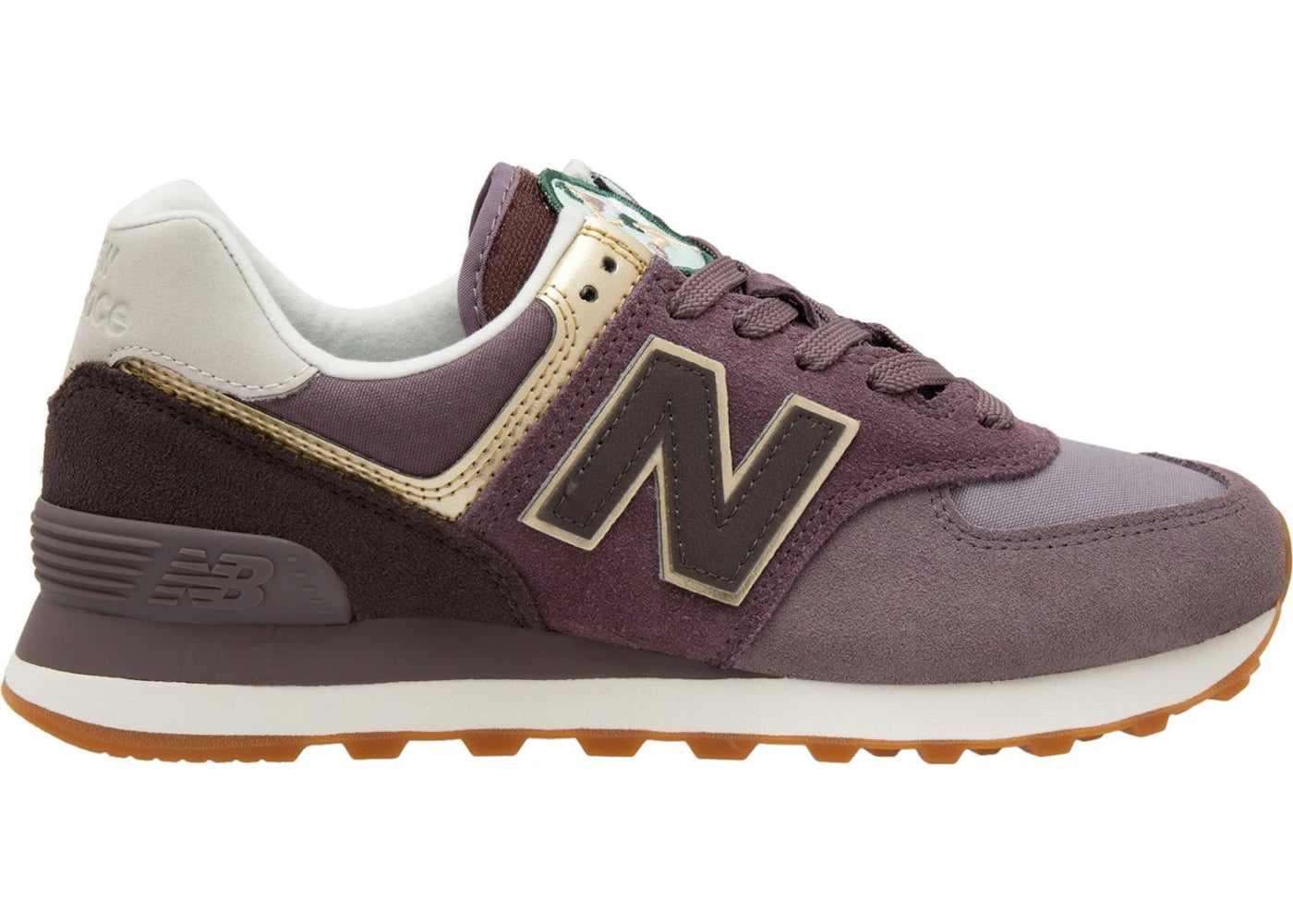 New Balance 574 Metallic Patch Purple (Women's)