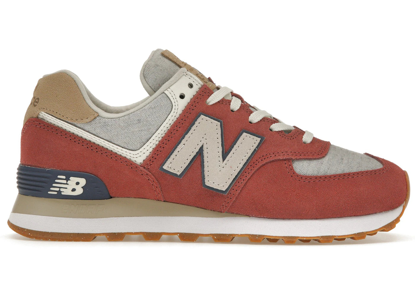 New Balance 574 Mineral Red White Gum