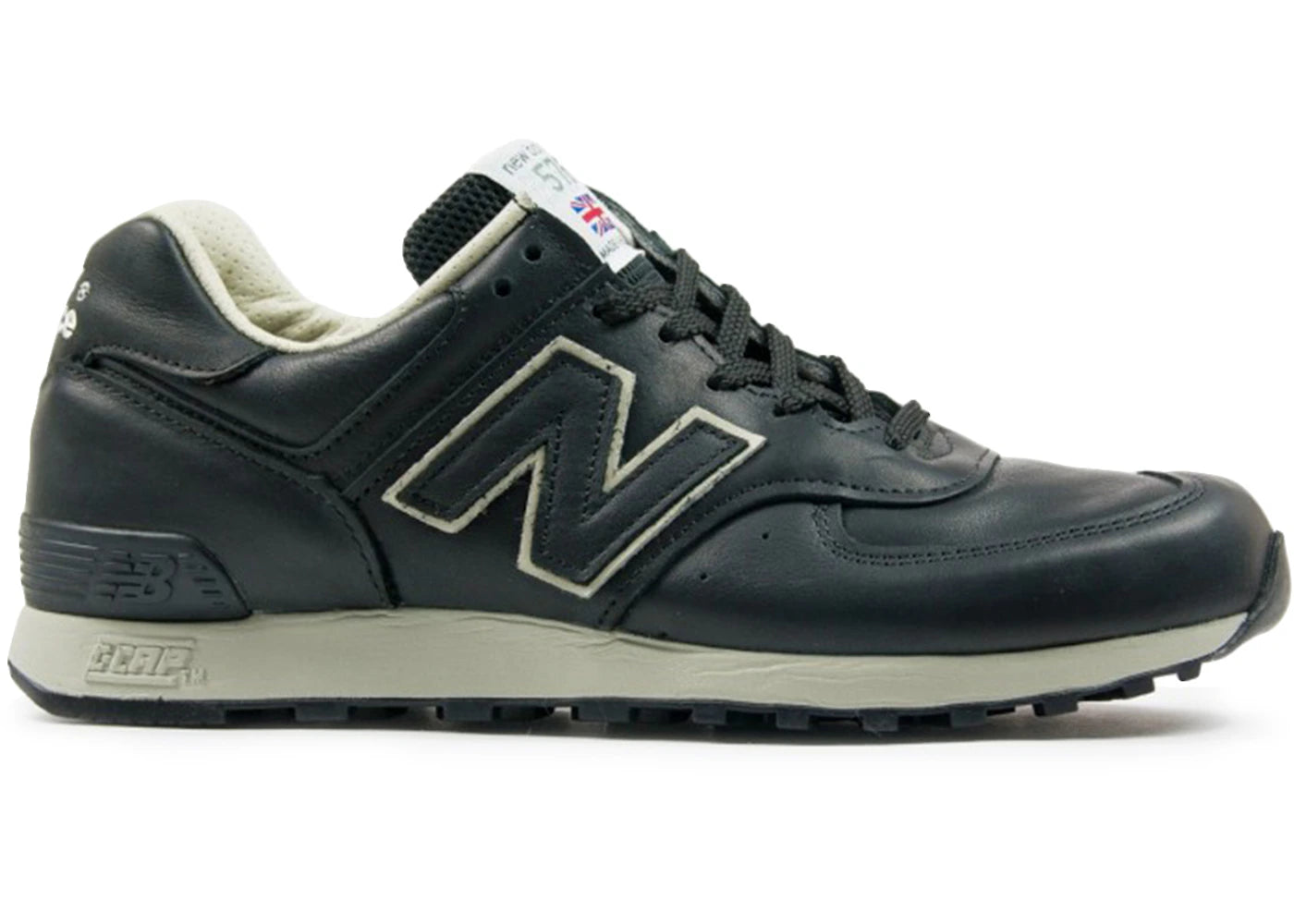 New Balance 576  MiUK Black Leather