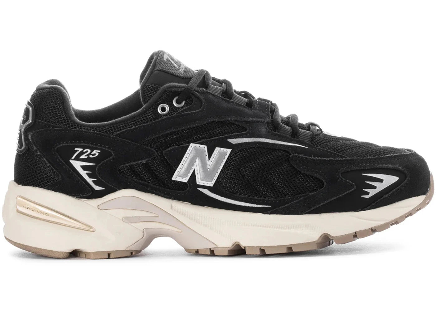 New Balance 725 Black Metallic Silver