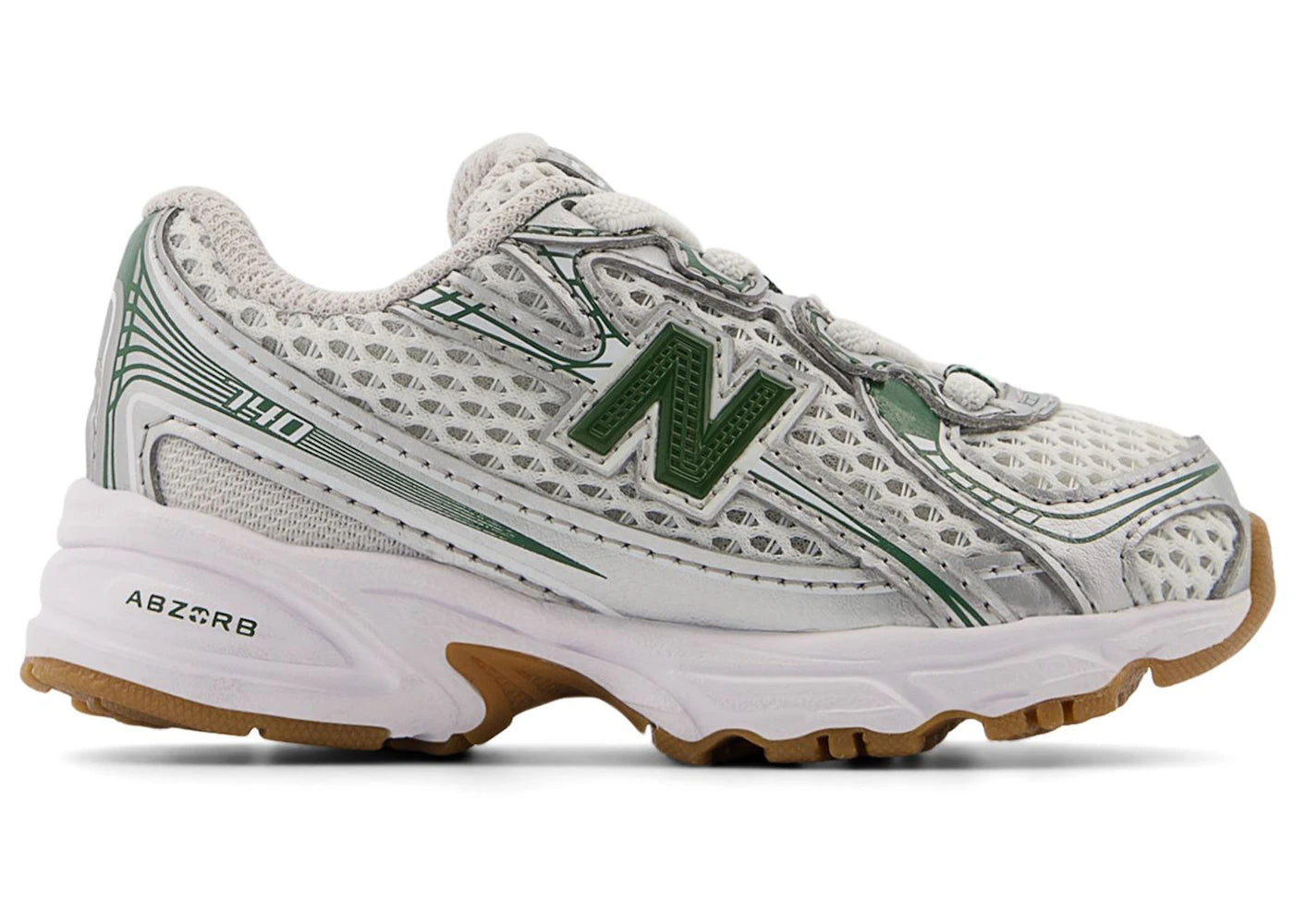 New Balance 740 Bungee Lace Silver Metalic Dark Alpine Green (TD)