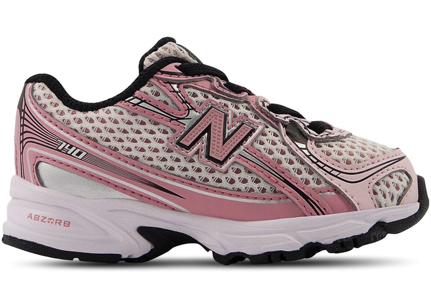 New Balance 740 Bungee Lace Washed Burgundy Pink Taffy (TD)