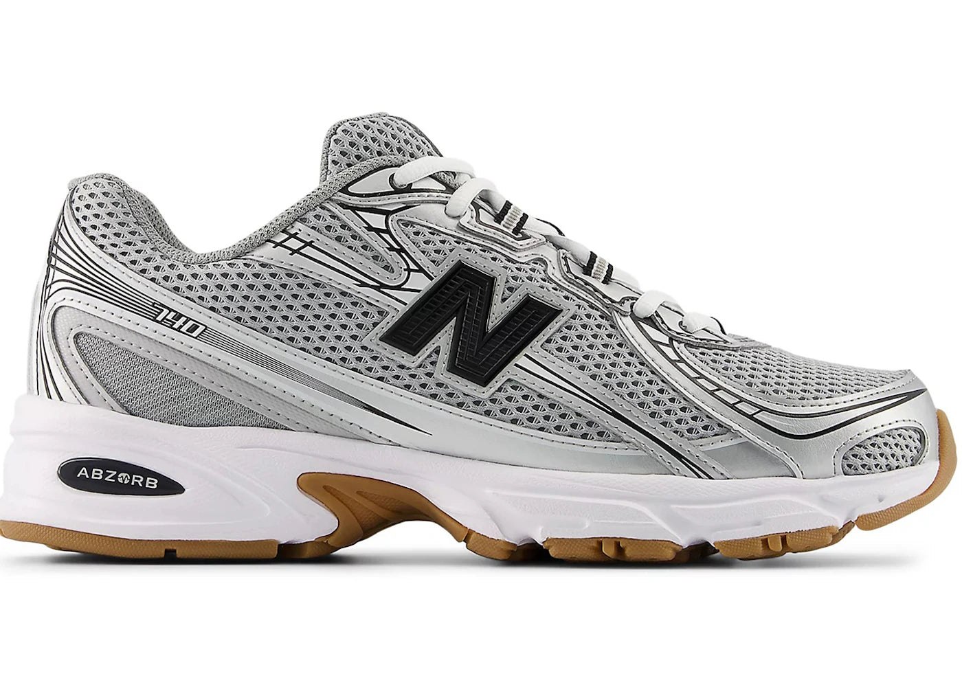 New Balance 740 Slate Grey Frosted Glass White Gum