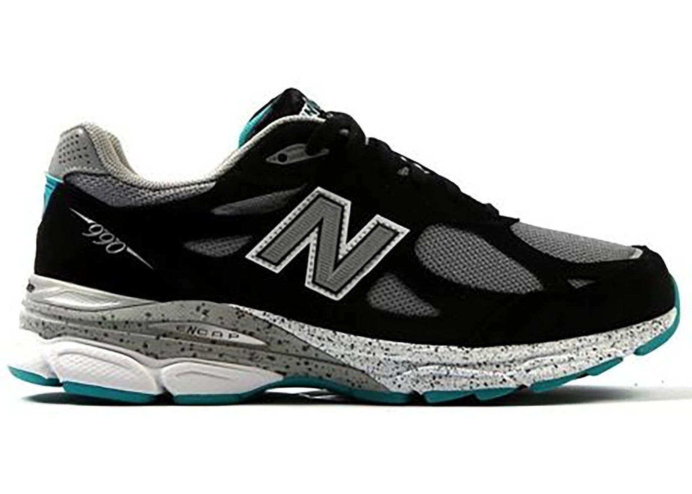 New Balance 990v3 Black Grey Teal