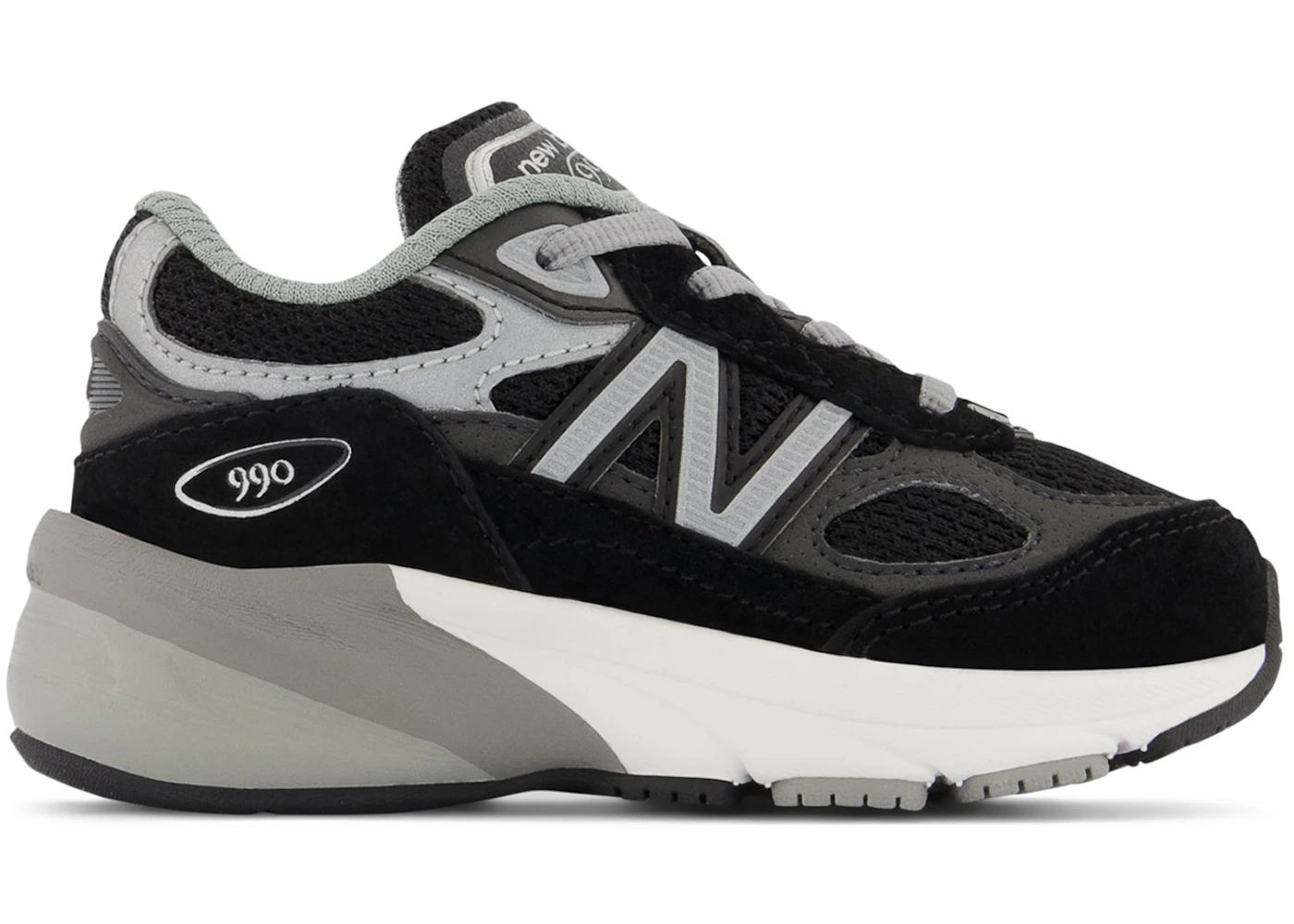 New Balance 990v6 Black Silver (TD)