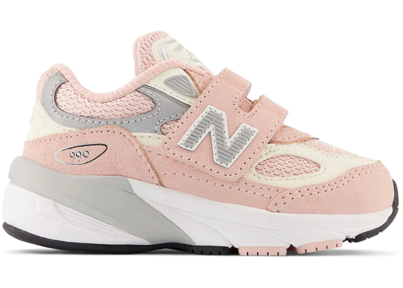 New Balance 990v6 Hook and Loop Pink Haze White (TD)