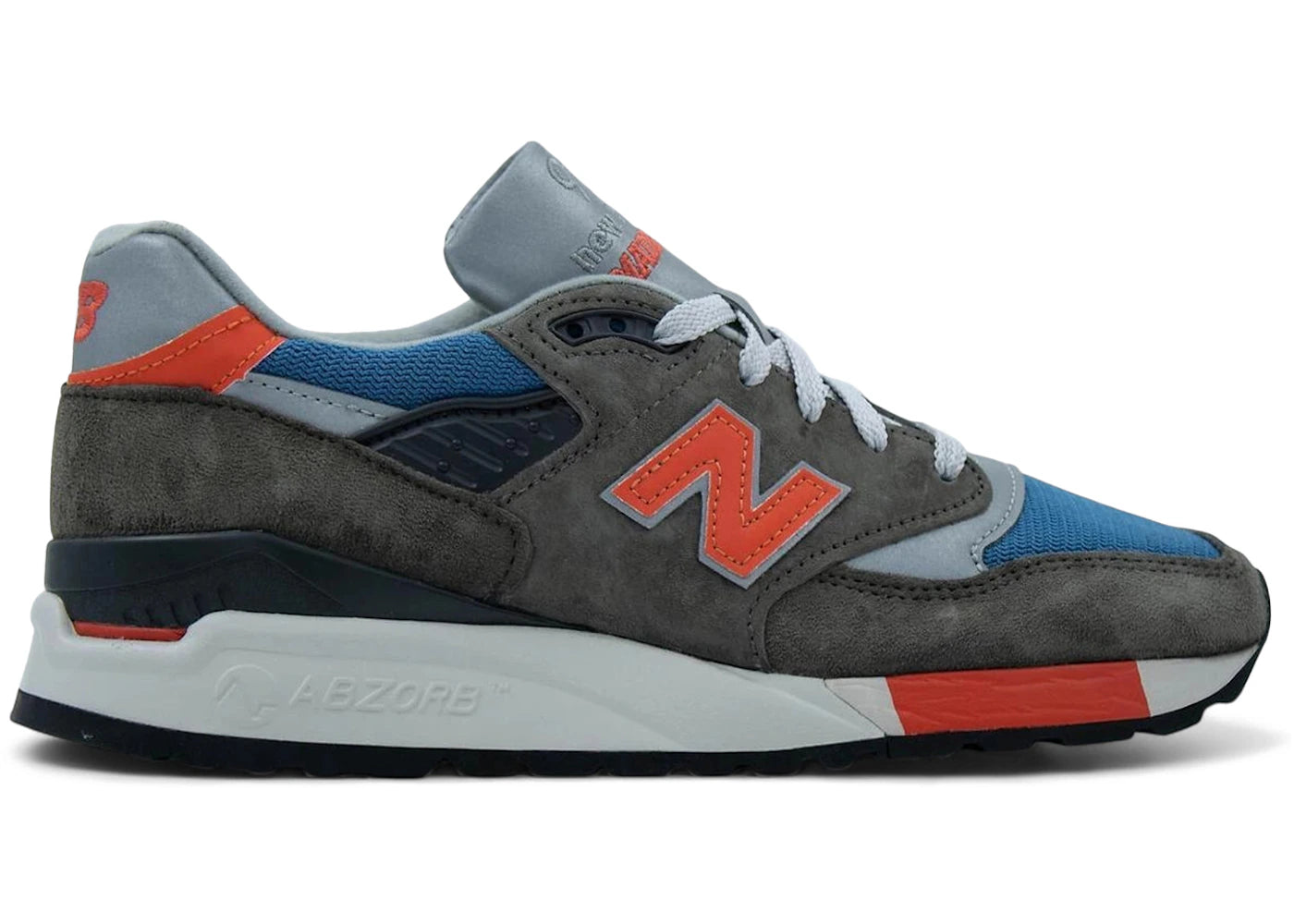 New Balance 998 MiUSA J. Crew Grey Blue Orange