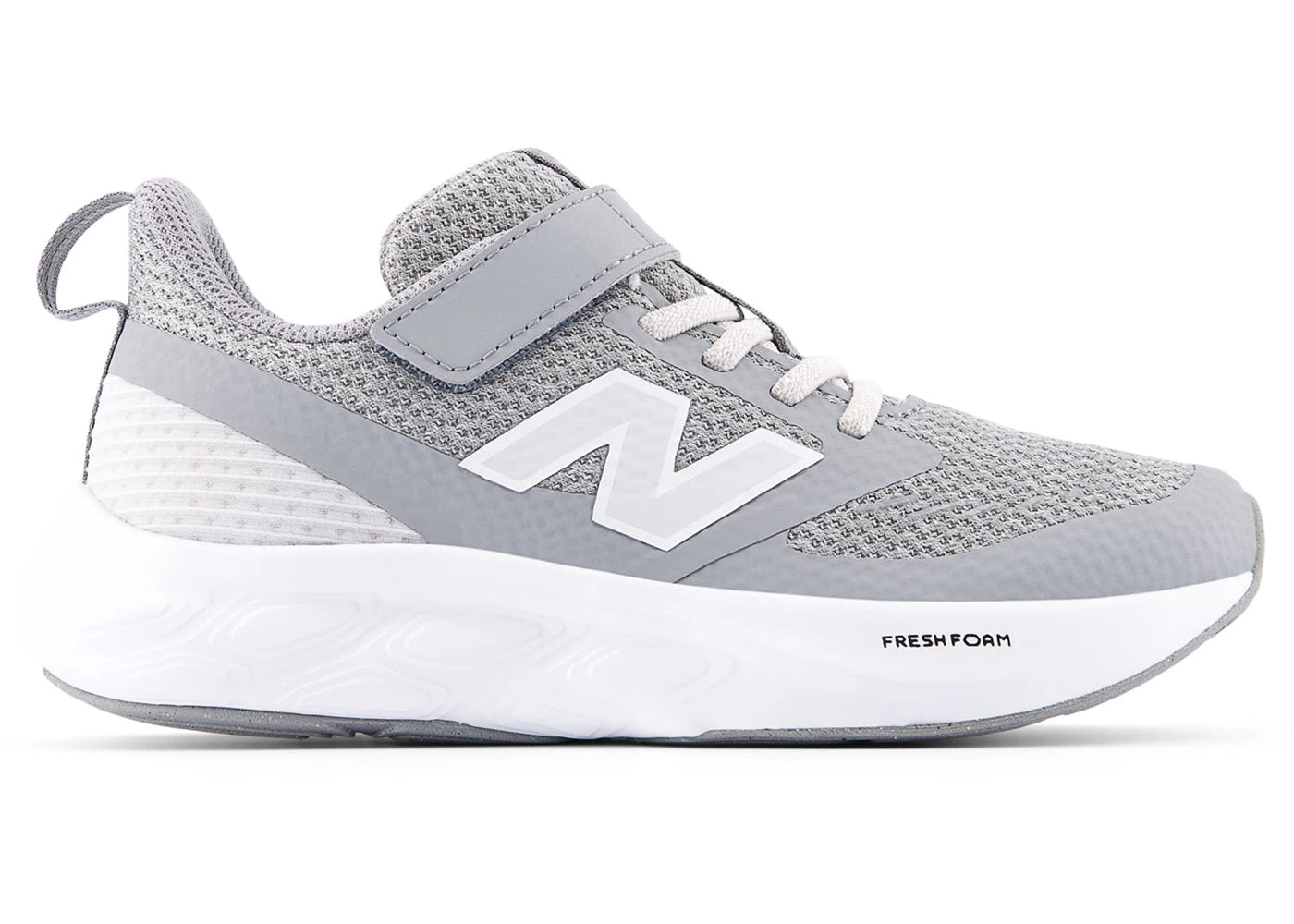 New Balance Fresh Foam 625 Bungee Lace with Hook and Loop Top Strap Slate Grey Grey Matter White (PS)