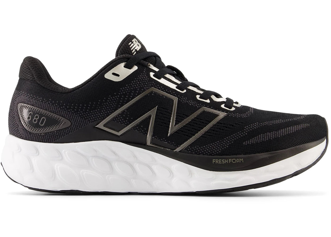 New Balance Fresh Foam 680v8 Black Light Gold Metallic Black Metallic (Women's)