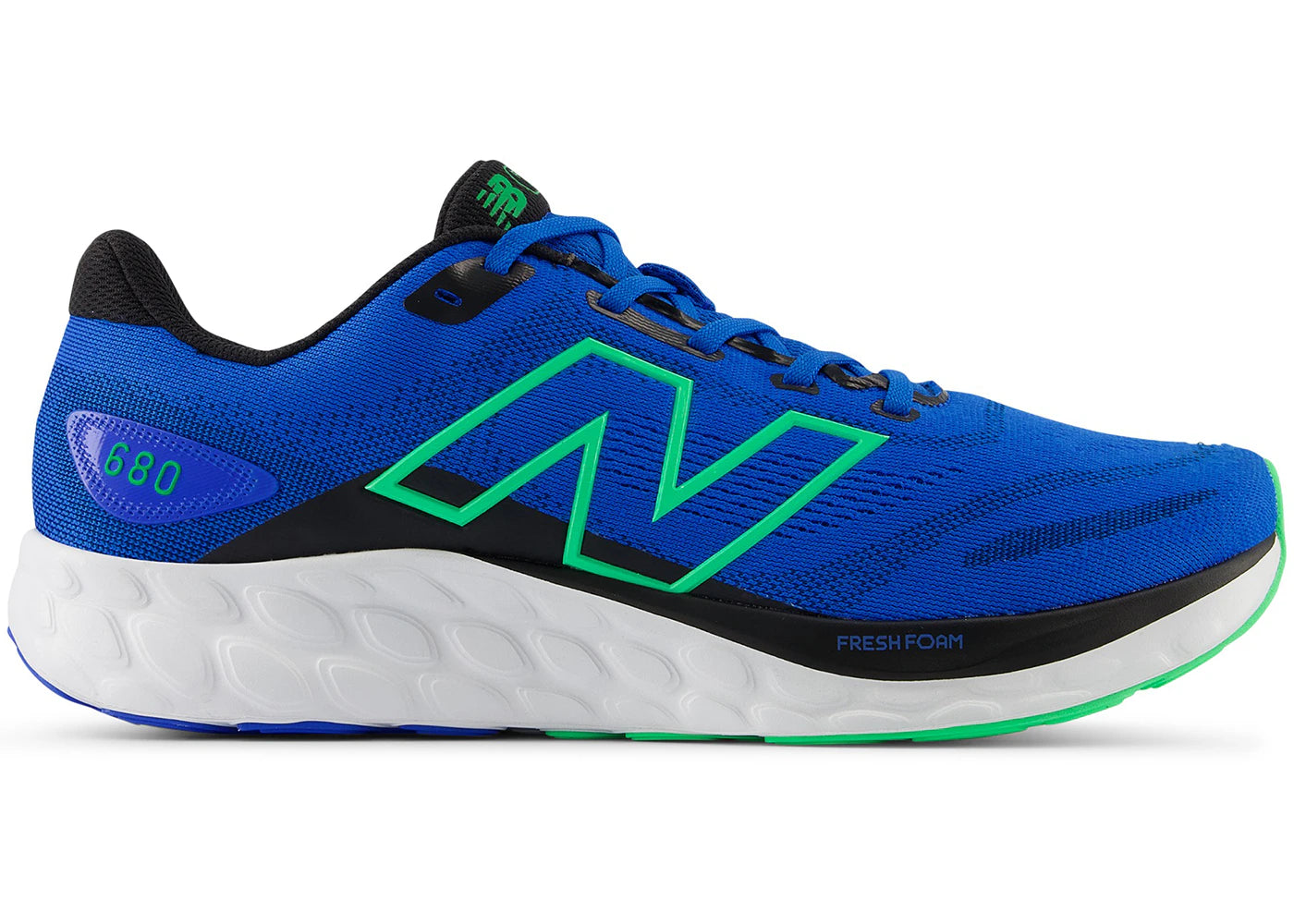 New Balance Fresh Foam 680v8 Blue Oasis Lime Leaf Black