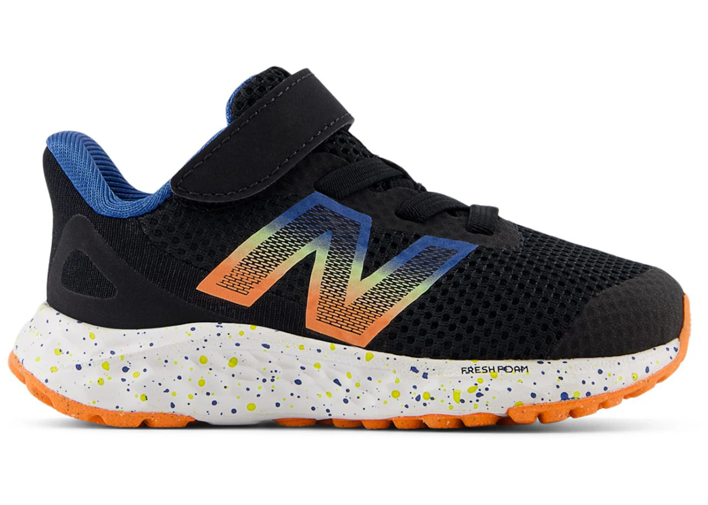 New Balance Fresh Foam Arishi v4 Bungee Lace Black Blaze Orange Blue Agate (TD)