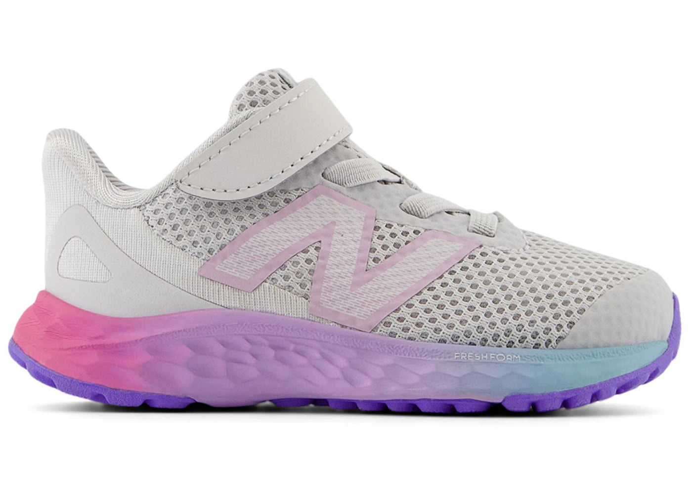 New Balance Fresh Foam Arishi v4 Bungee Lace Grey Matter Mid Century Pink Lilac Glo (TD)