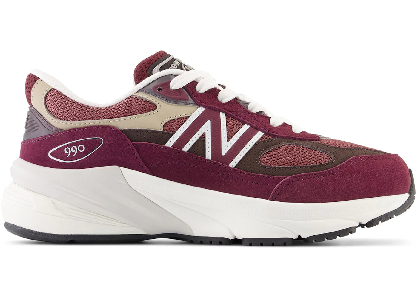 New Balance FuelCell 990v6 Burgundy Black Coffee (PS)