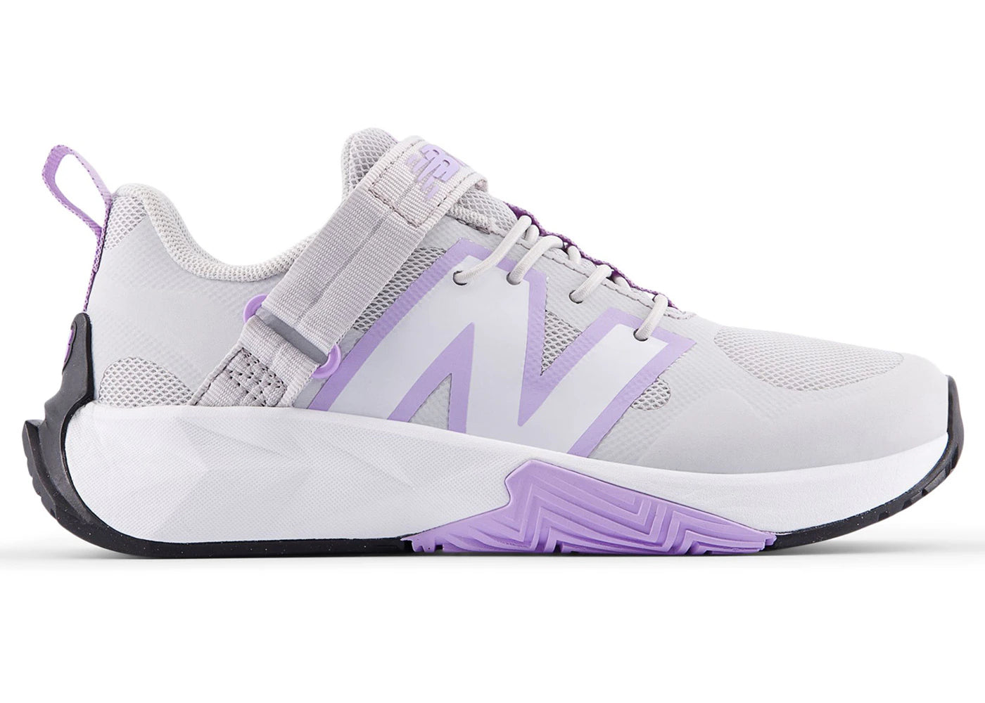 New Balance FuelCell Play Bungee with Top Strap Grey Matter Lilac Glo White (PS)