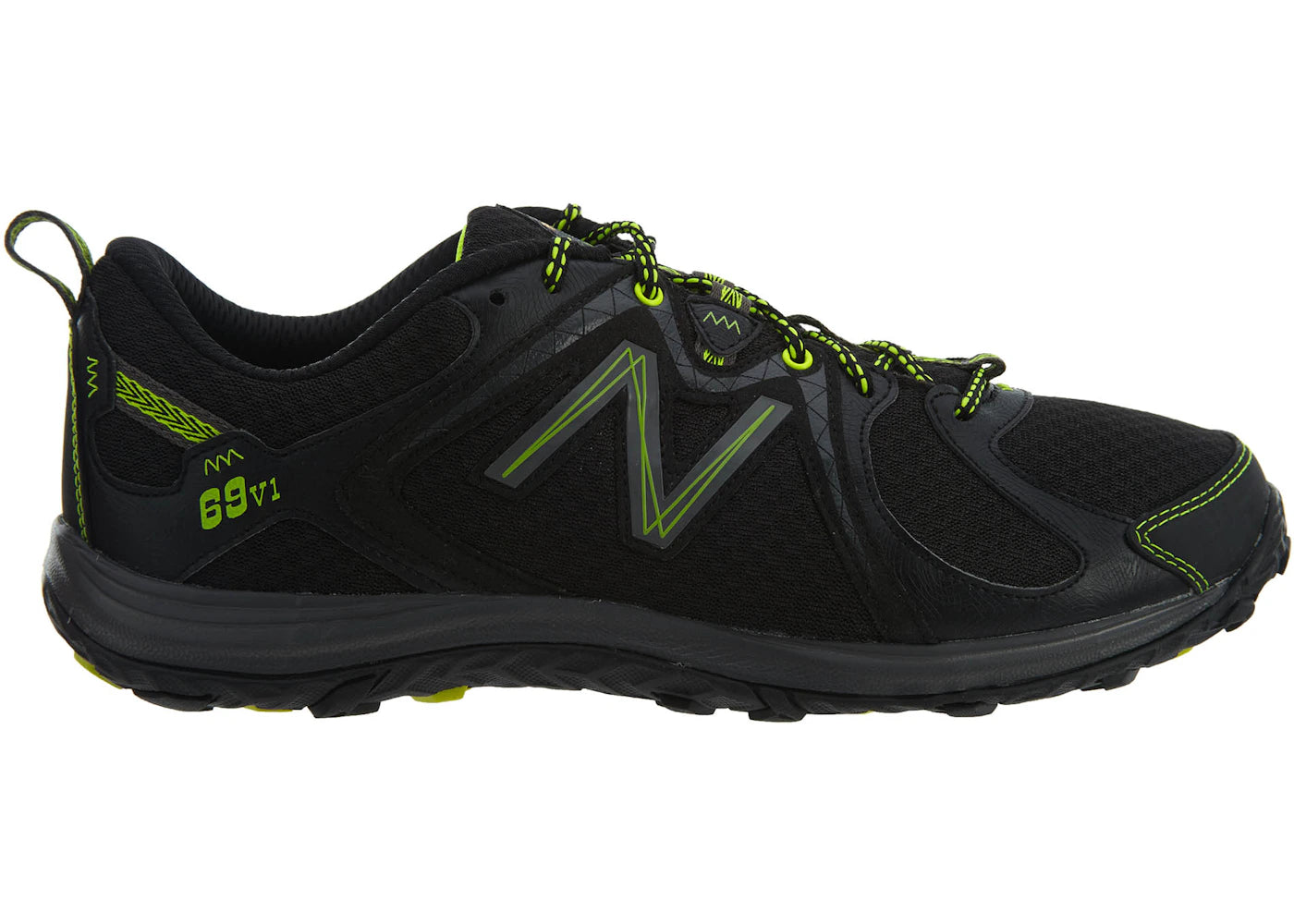 New Balance 69v1 Black Lime Green