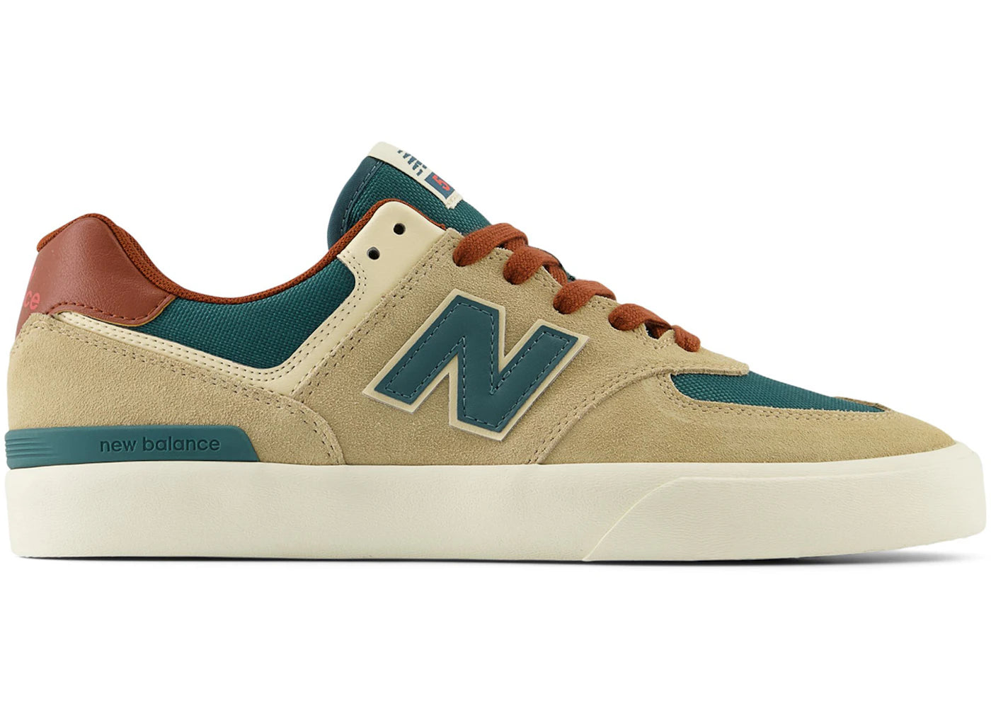New Balance Numeric 574 Vulc Tan Forest Green