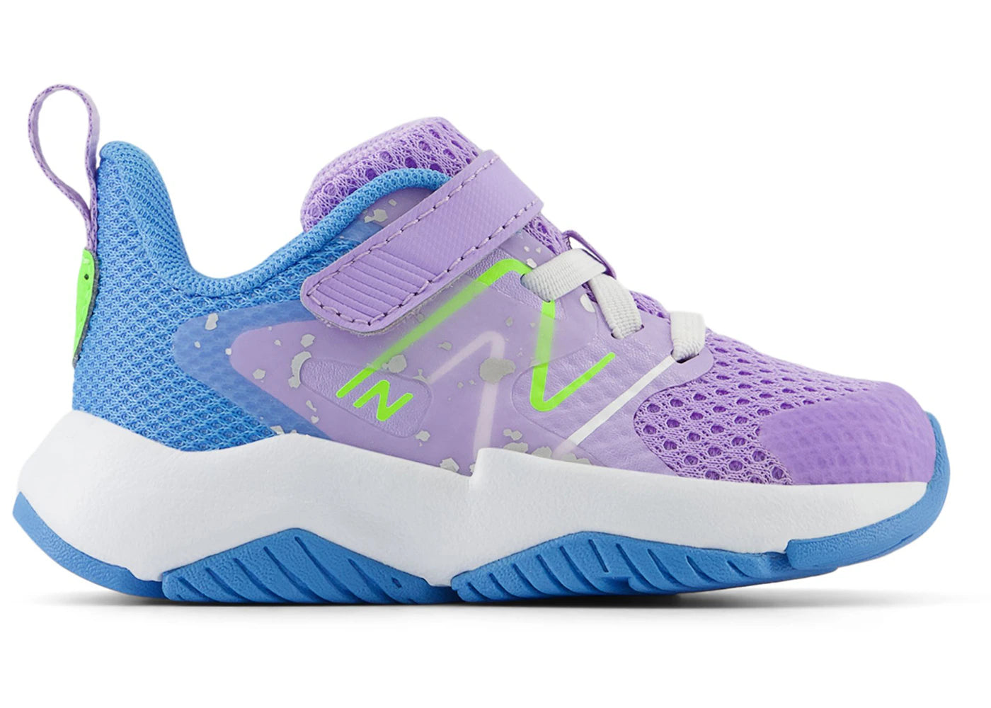 New Balance Rave Run v2 Bungee Lace Lilac Glo Sky Blue Pixel Green (TD)