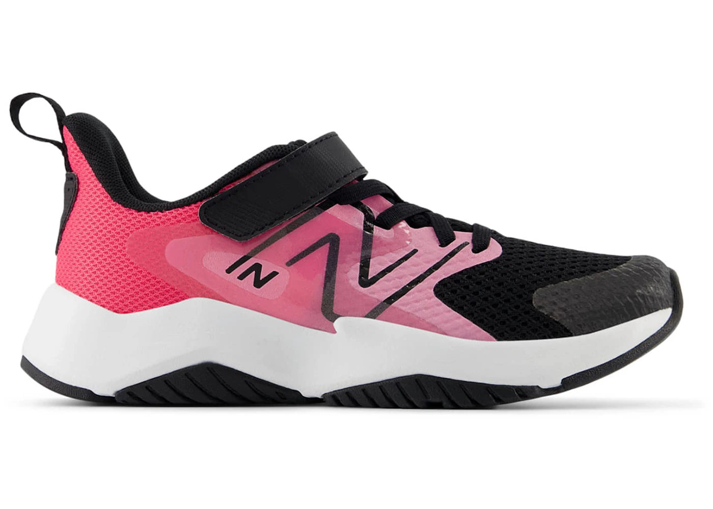 New Balance Rave Run v2 Bungee Lace Signal Pink Black (PS)
