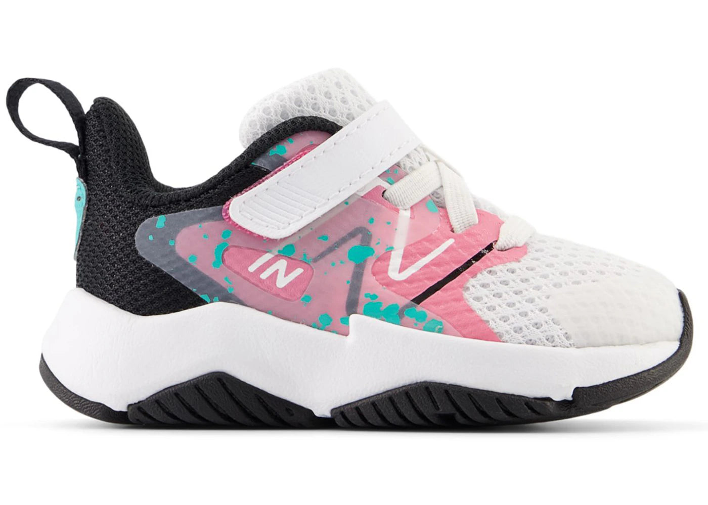 New Balance Rave Run v2 Bungee Lace White Real Pink Black (TD)