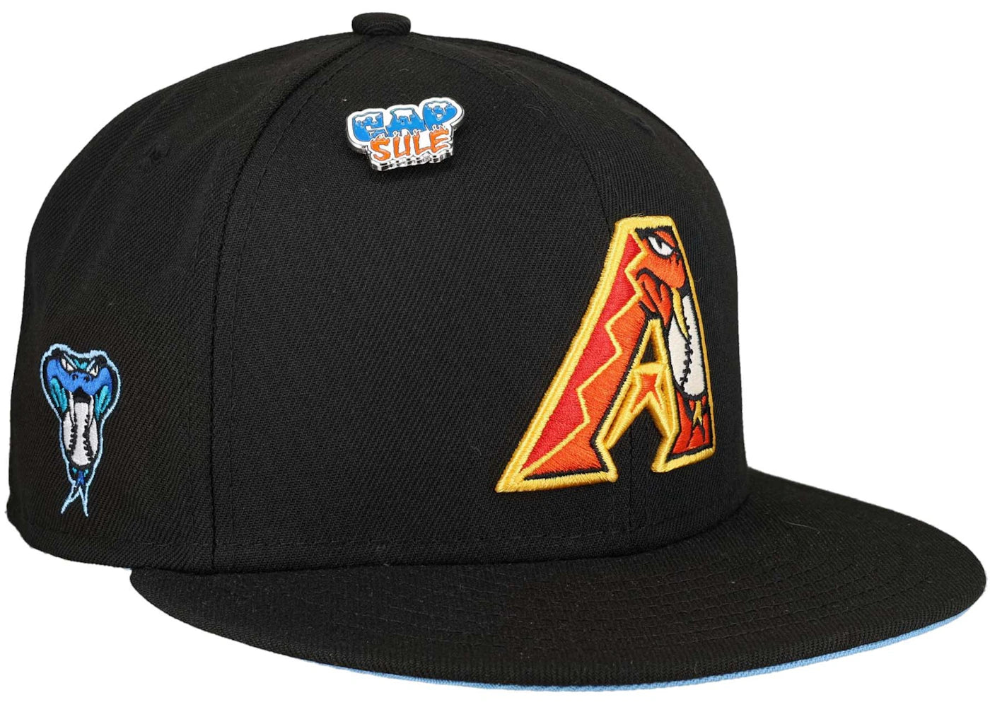 New Era Arizona Diamondbacks Capsule Fire and Ice Snakebite Exclusive 59Fifty Fitted Hat Black/Blue