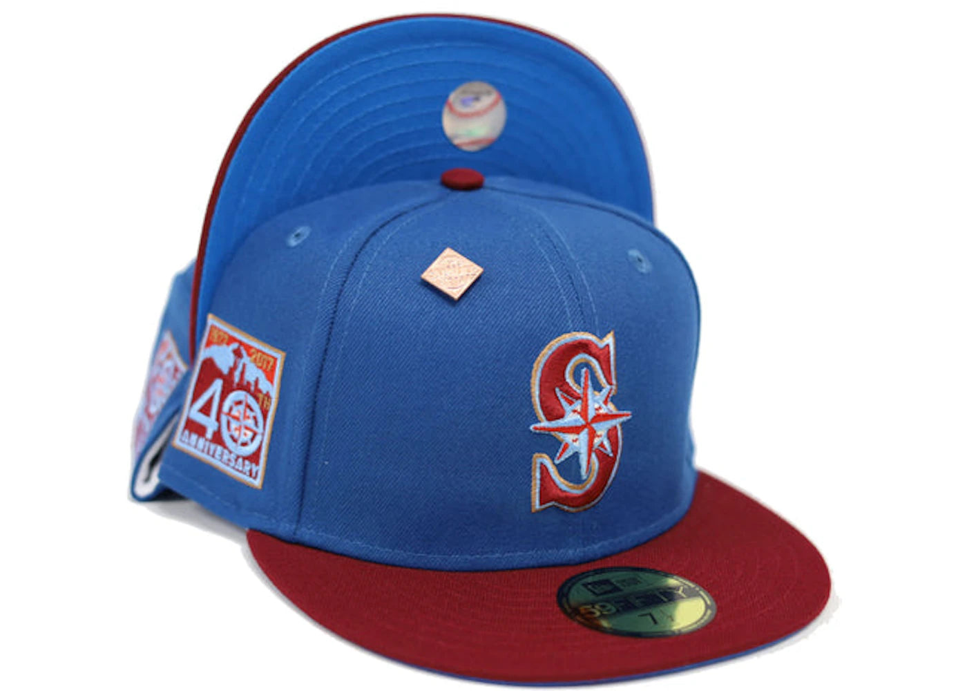 New Era Atlanta Braves 2017 Inaugural Season Patch Fitted Hat Fitted Hat Brown/Orange