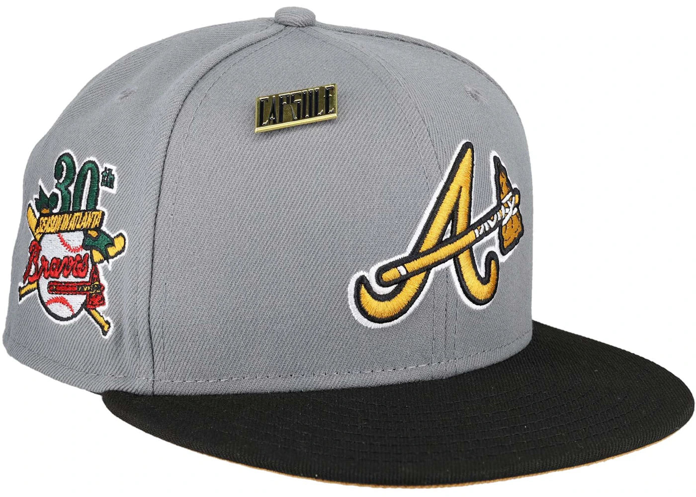 New Era Atlanta Braves Capsule Timber Collection 30th Season 59Fifty Fitted Hat Grey/Tan