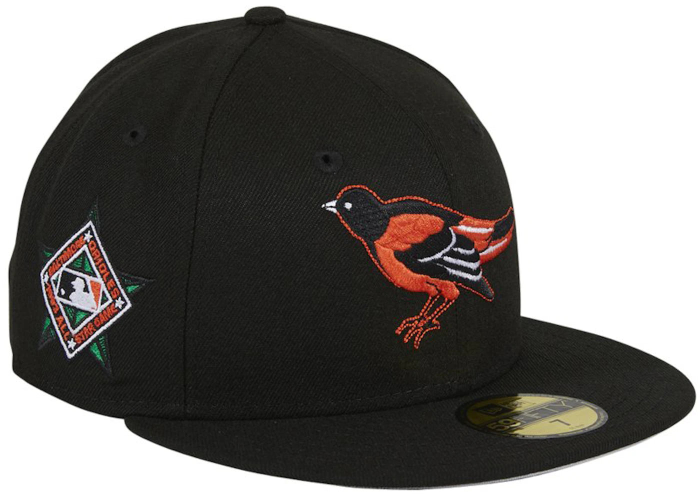 New Era Baltimore Orioles 1993 All Star Game Patch 59Fifty Fitted Hat Black