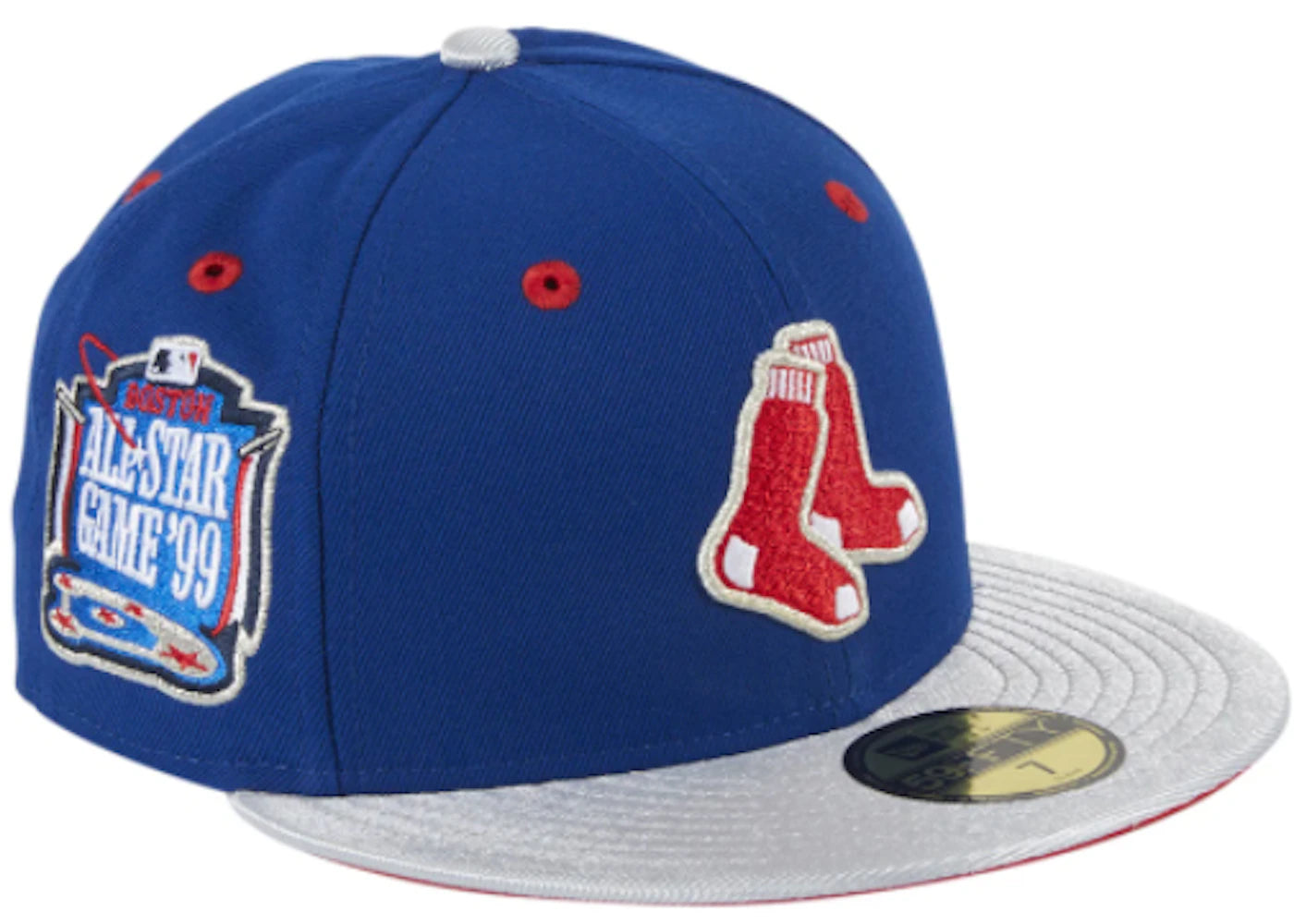 New Era Boston Red Sox 1999 All Star Game Alternate Cool Fall Fashion Hat Club Exclusive Fitted Hat Royal/Gray