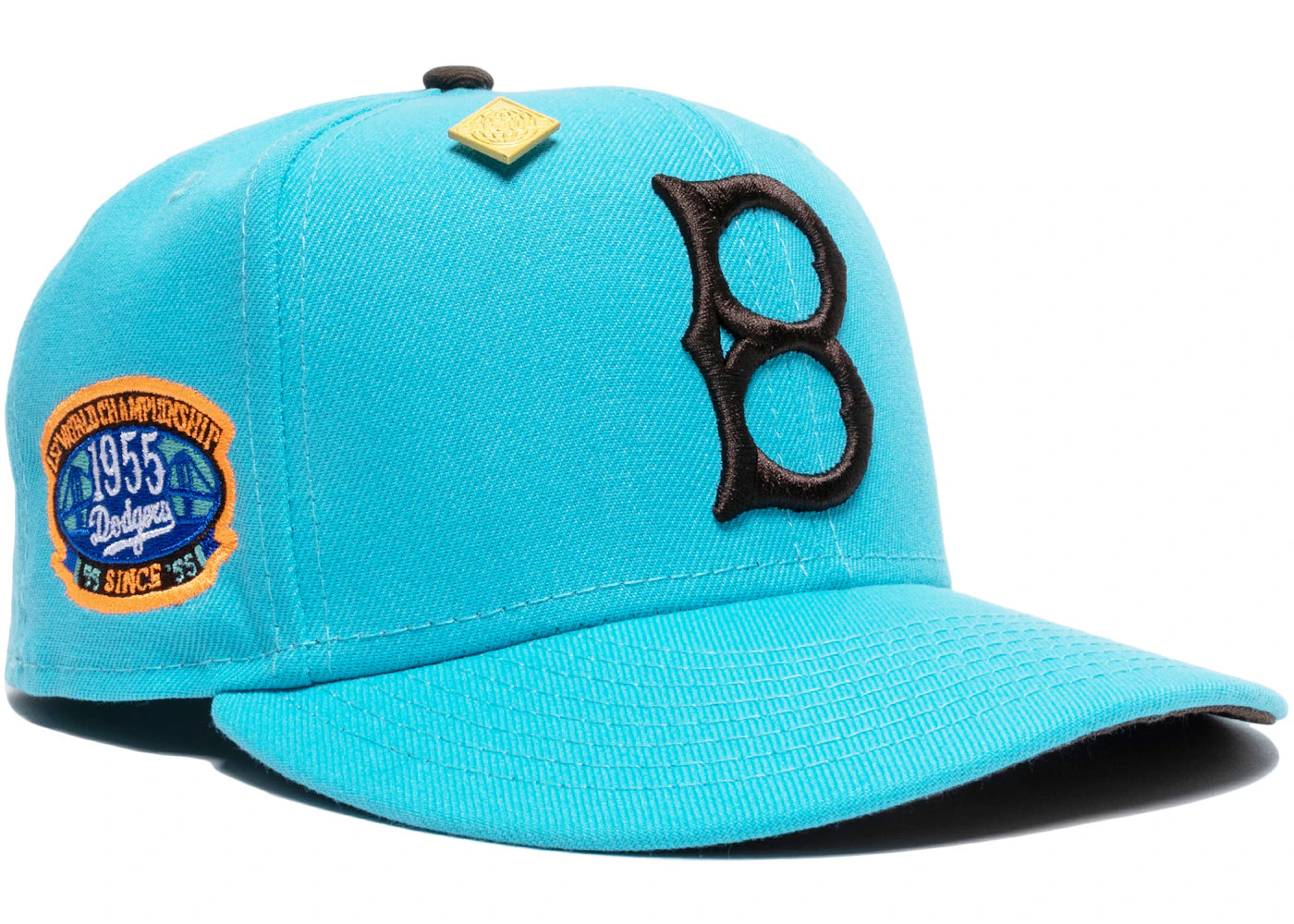 New Era Brooklyn Dodgers Capsule Hats 1955 World Series 59Fifity Fitted Hat Blue/Brown