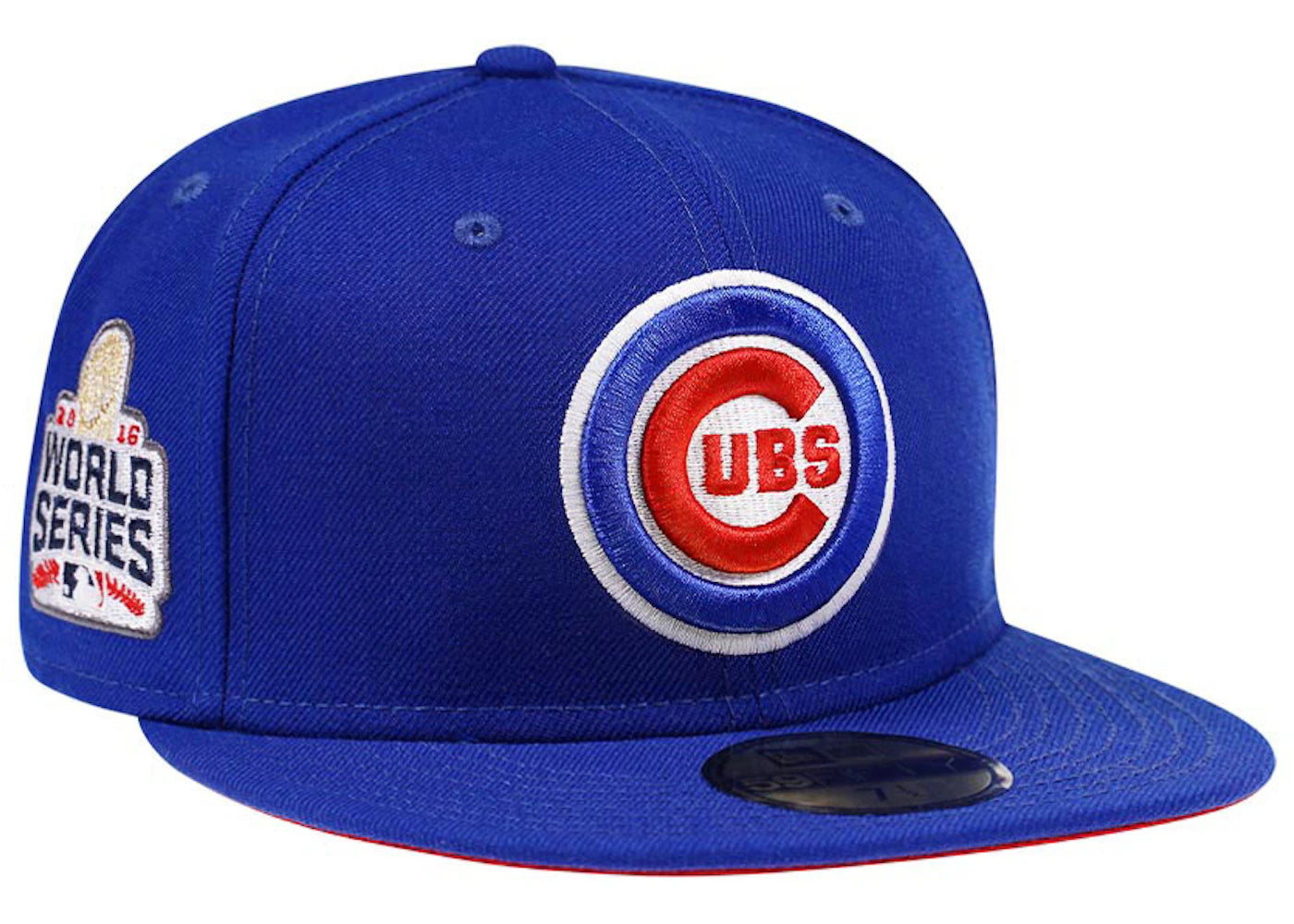 New Era Chicago Cubs World Series 2016 59Fifty Fitted Hat Blue/Red