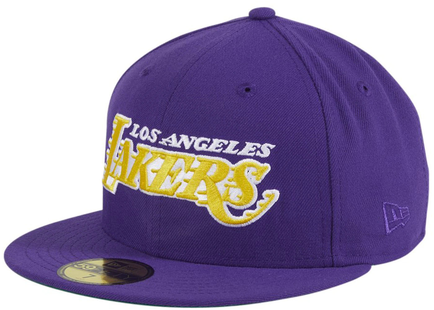 New Era Exclusive Los Angeles Lakers Alternate Word 59Fifty Fitted Hat Purple