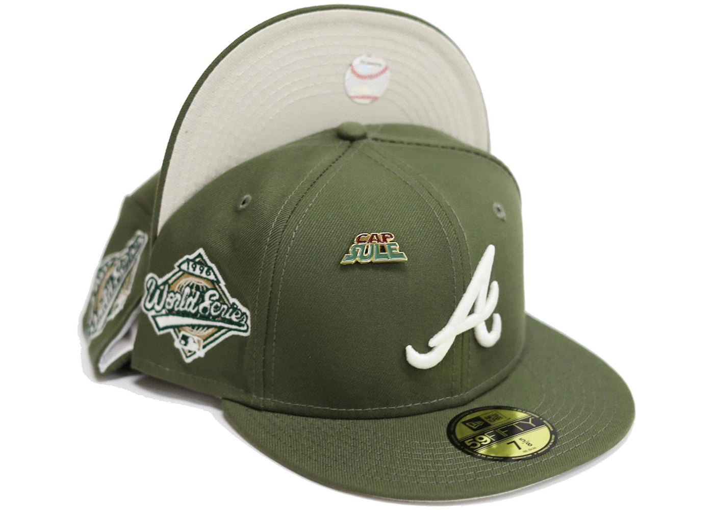 New Era Atlanta Braves Capsule May the 4th 1996 World Series 59Fifty Fitted Hat Green/Tan
