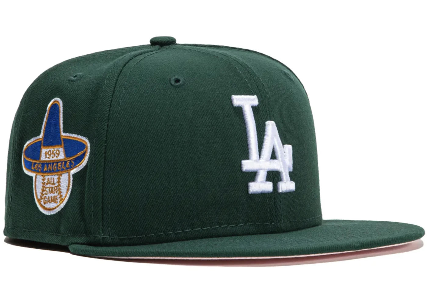 New Era Los Angeles Dodgers 1959 ASG Green Eggs Hat Club Exclusive 59Fifty Fitted Hat Green/Pink