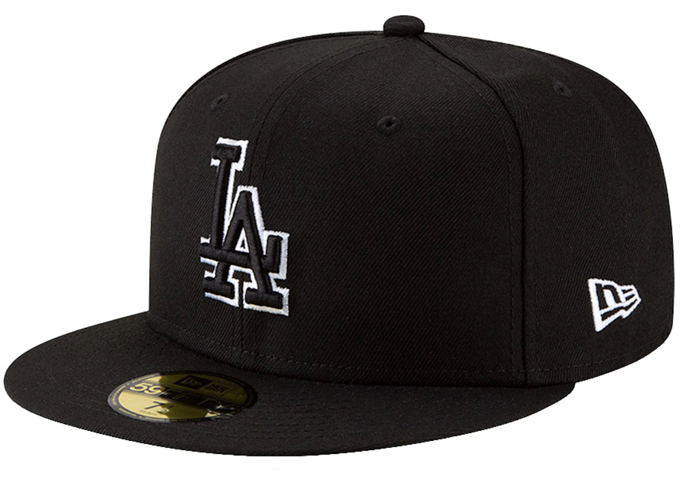 New Era Los Angeles Dodgers 59Fifty Fitted Hat Black/Black/White