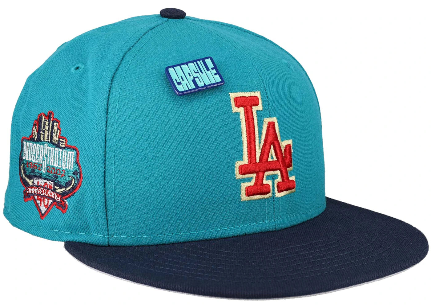 New Era Los Angeles Dodgers Capsule Teal Collection 40th Anniversary 59Fifty Fitted Hat Teal/Grey