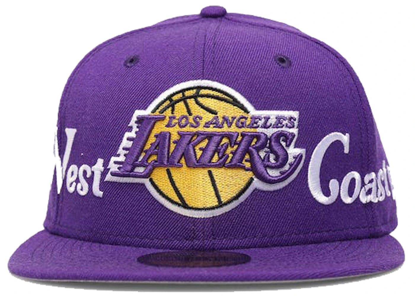 New Era Los Angeles Lakers City Nickname 59Fifty Fitted Hat Purple