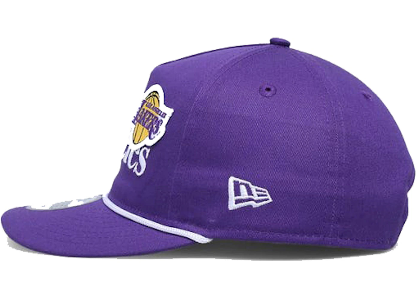 New Era Los Angeles Lakers City Souvenir The Old Golfer Snapback Hat Purple