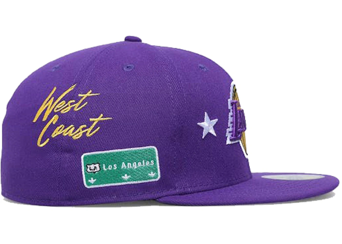New Era Los Angeles Lakers City Transit 59Fifty Fitted Hat Purple